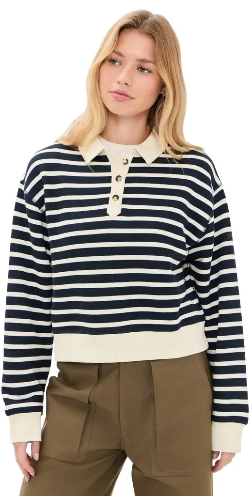 Vintage Terry Striped Polo Vintage Terry Striped Polo