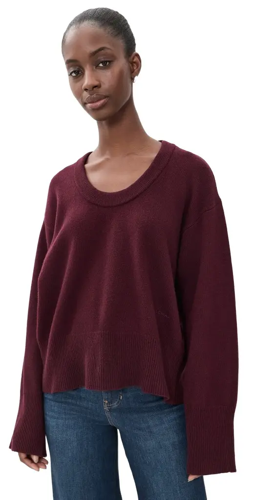 House of Dagmar Soft Wool Scoop Knit Sweater