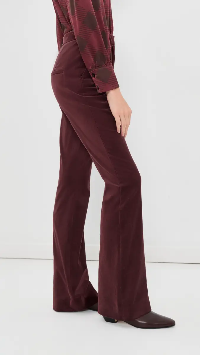 Veronica Beard Gracie Velvet Pants | Thumbnail 4