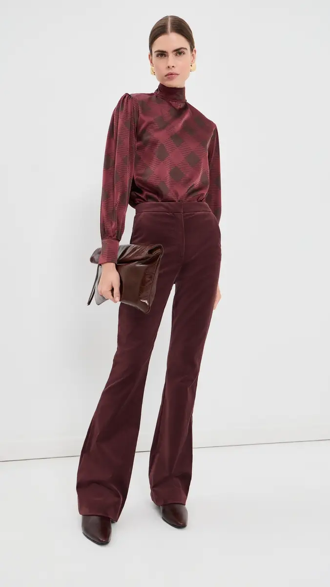 Veronica Beard Gracie Velvet Pants | Thumbnail 5