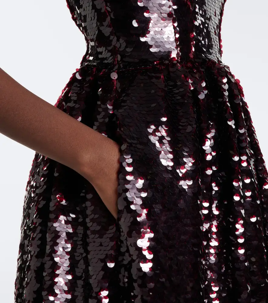 Simone Rocha Bow-detail sequined cocktail dress | Thumbnail 4