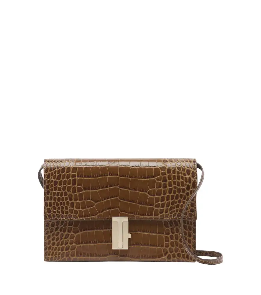 Tom Ford Mia Mini croc-effect leather crossbody bag