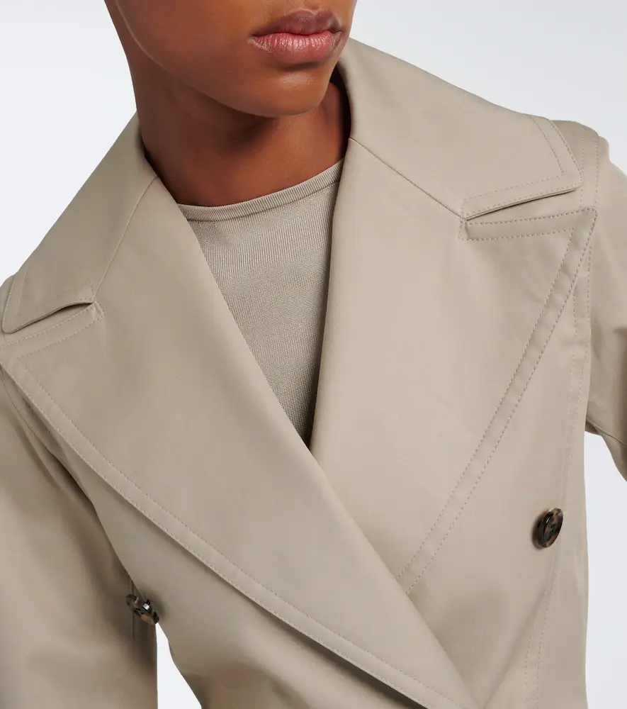 Alaïa Alaïa Asymmetric cotton poplin coat | Thumbnail 4 Alaïa Alaïa Asymmetric cotton poplin coat | Thumbnail 4
