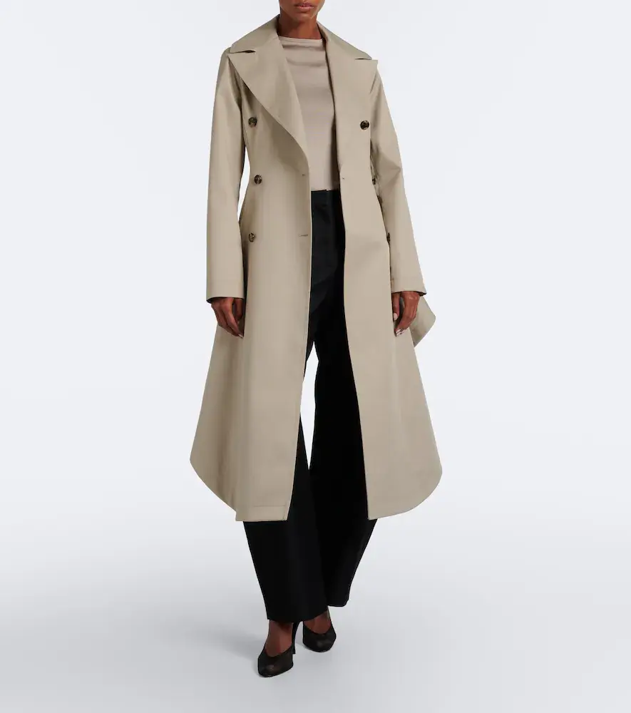 Alaïa Alaïa Asymmetric cotton poplin coat | Thumbnail 5 Alaïa Alaïa Asymmetric cotton poplin coat | Thumbnail 5