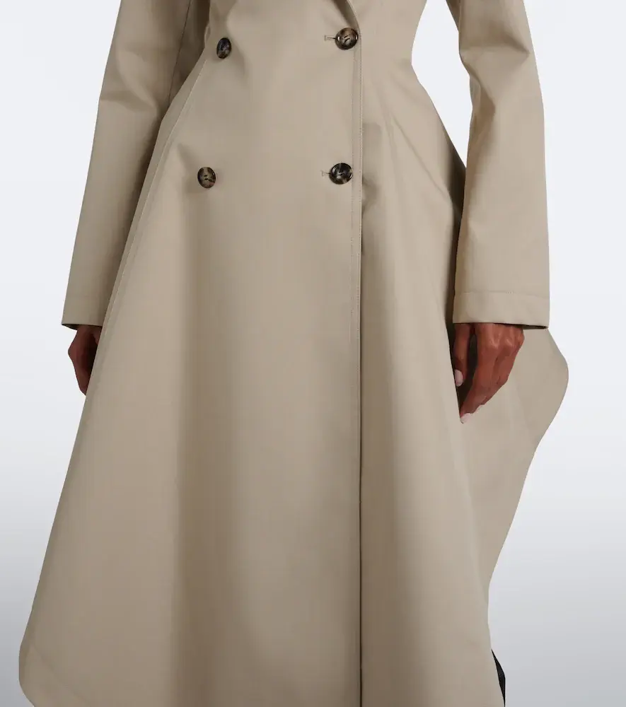 Alaïa Alaïa Asymmetric cotton poplin coat | Thumbnail 7 Alaïa Alaïa Asymmetric cotton poplin coat | Thumbnail 7
