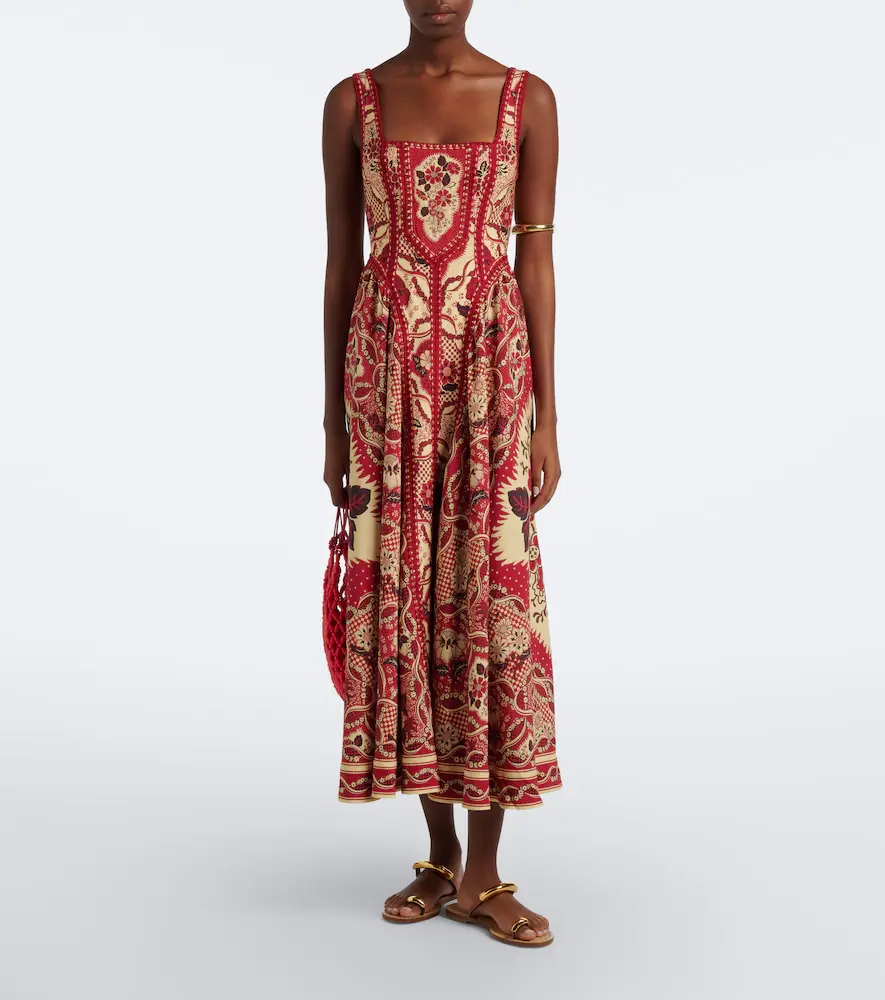 ALÉMAIS Alémais Kenny printed midi dress | Thumbnail 3 ALÉMAIS Alémais Kenny printed midi dress | Thumbnail 3