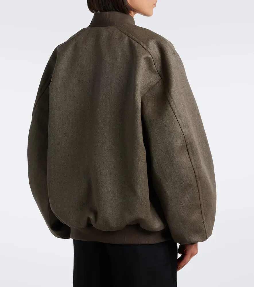 The Frankie Shop Elinor oversized wool bomber jacket | Thumbnail 3 The Frankie Shop Elinor oversized wool bomber jacket | Thumbnail 3