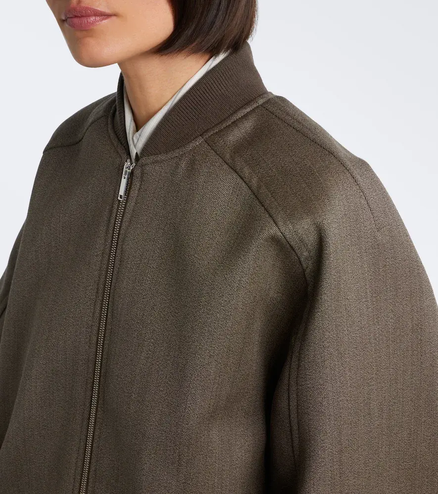 The Frankie Shop Elinor oversized wool bomber jacket | Thumbnail 5 The Frankie Shop Elinor oversized wool bomber jacket | Thumbnail 5