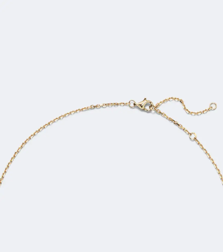 Yvonne Léon Yvonne Léon Petit Vase Plumetis and Bouchon 9kt gold pendant necklace with turquoise and diamonds | Thumbnail 3
