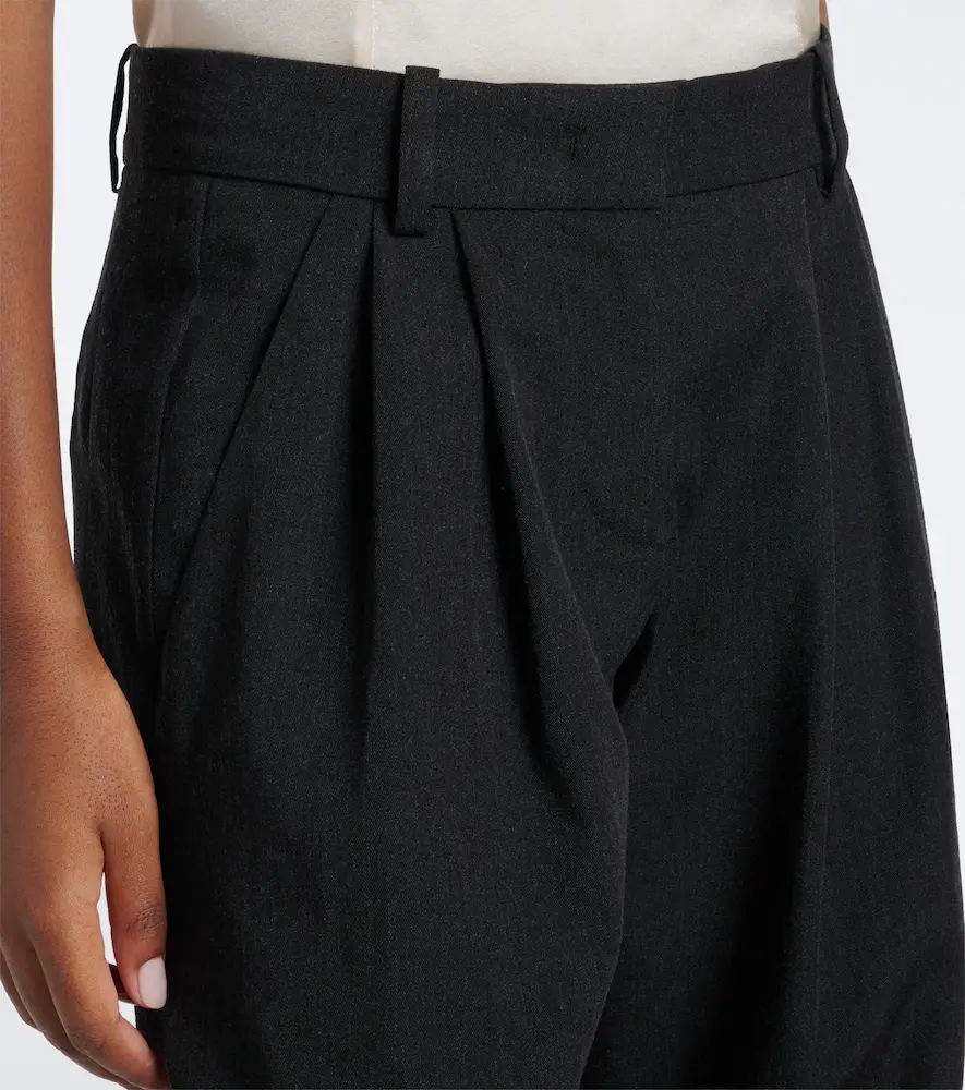 Isabel Marant Lyda pleated virgin wool straight pants | Thumbnail 5 Isabel Marant Lyda pleated virgin wool straight pants | Thumbnail 5