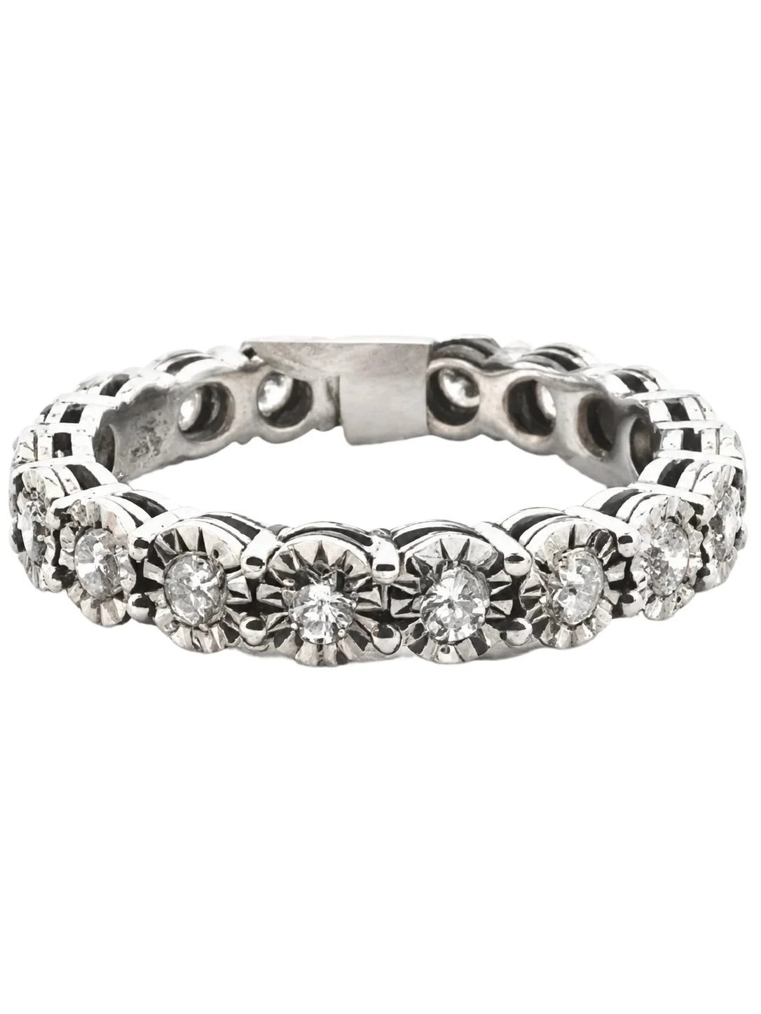 0.84ct Diamond 18K Gold Illusion Eternity Ring 0.84ct Diamond 18K Gold Illusion Eternity Ring