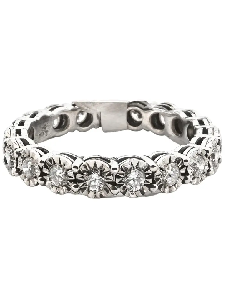 0.84ct Diamond 18K Gold Illusion Eternity Ring 0.84ct Diamond 18K Gold Illusion Eternity Ring
