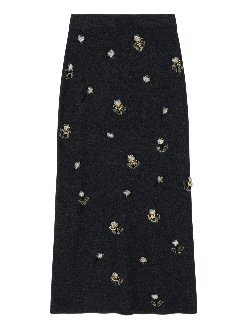 Chelly Embellished Wool Cashmere Midi Skirt Chelly Embellished Wool Cashmere Midi Skirt