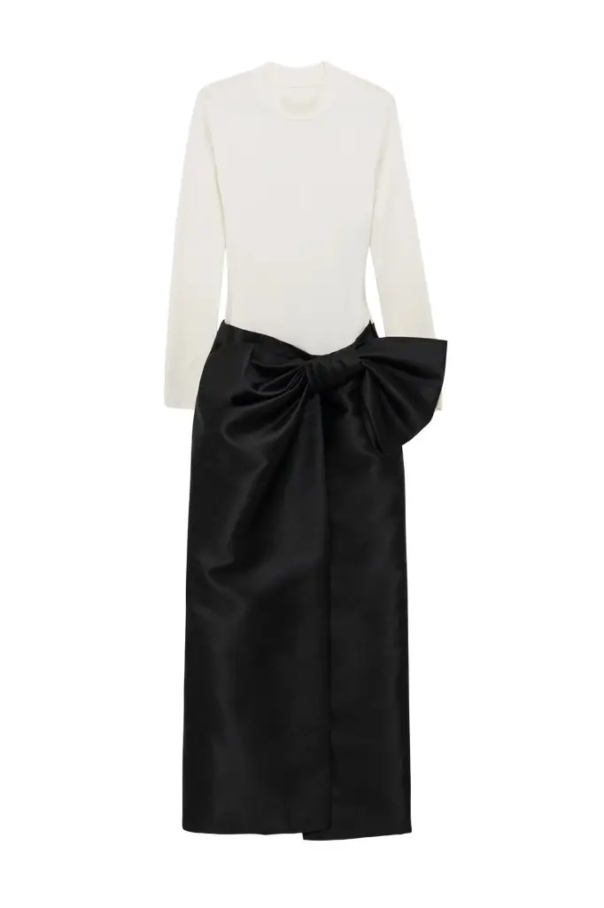Coralyne Knit Combo Gown