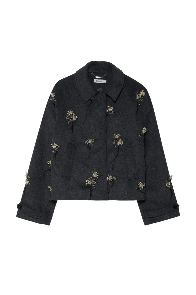 Katya Embellished Wool Jacket Katya Embellished Wool Jacket