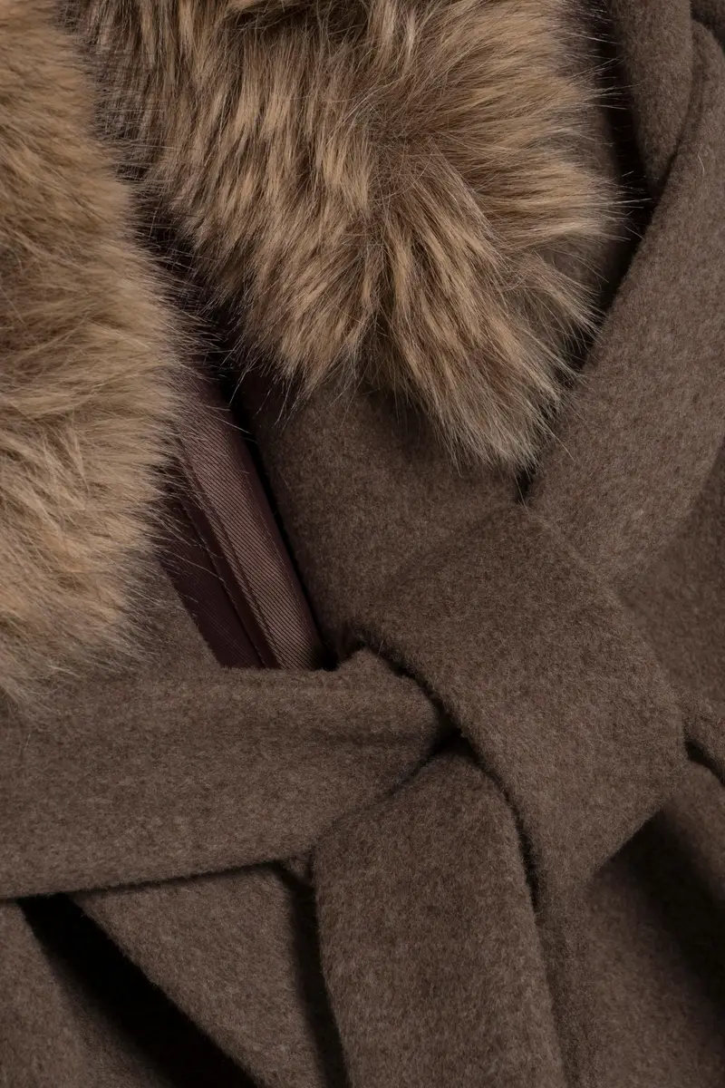 Simkhai Kinsley Faux Fur Wool Coat | Thumbnail 2 Simkhai Kinsley Faux Fur Wool Coat | Thumbnail 2
