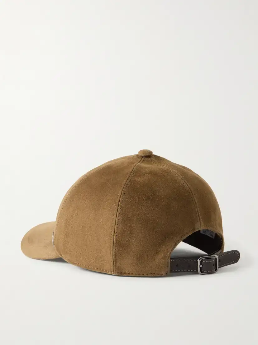 Brunello Cucinelli Monili-embellished Suede Baseball Cap | Thumbnail 3