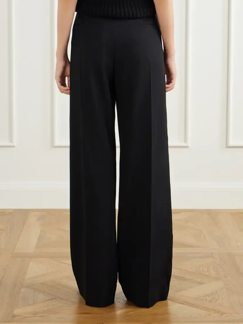 Jil Sander Draped Wool-sablé Wide-leg Pants | Thumbnail 4