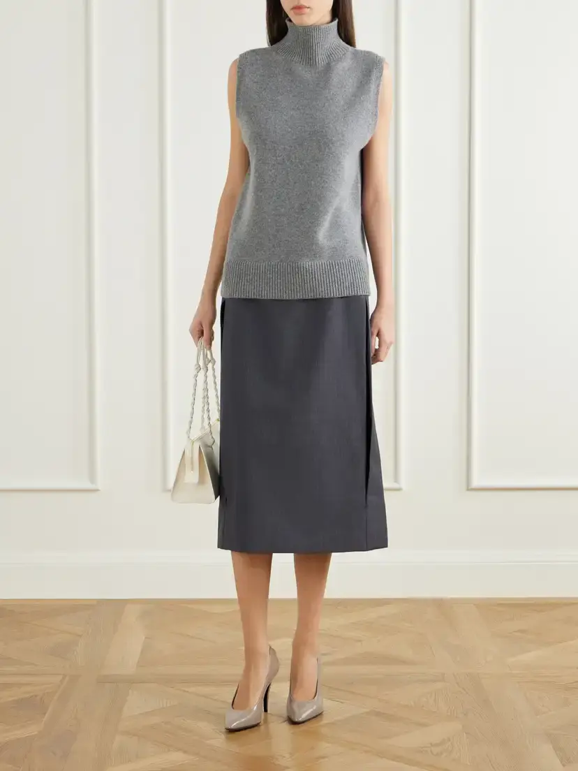 Jil Sander Wool And Mohair-blend Midi Skirt | Thumbnail 2