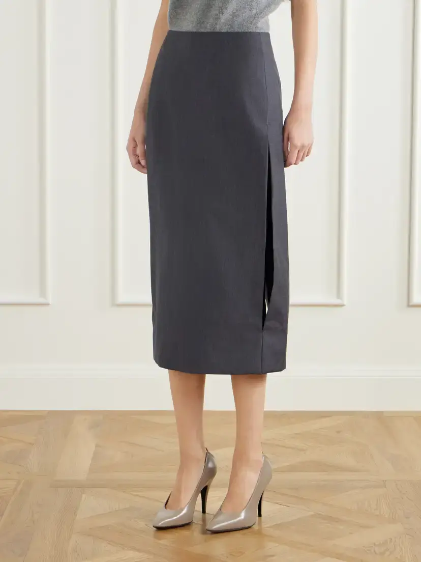 Jil Sander Wool And Mohair-blend Midi Skirt | Thumbnail 3
