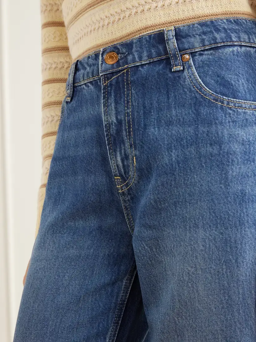 Guest In Residence Traveler Mid-rise Wide-leg Jeans | Thumbnail 5 Guest In Residence Traveler Mid-rise Wide-leg Jeans | Thumbnail 5