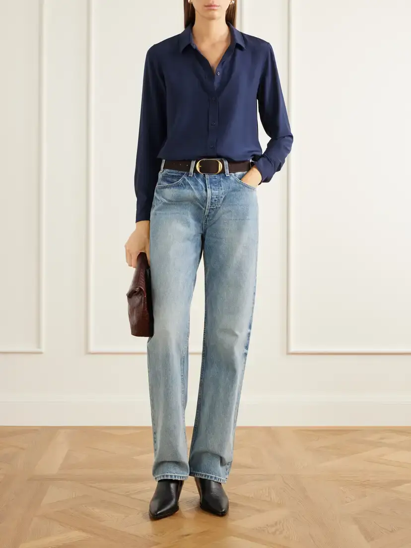 Nili Lotan Gaia Silk-crepe De Chine Shirt | Thumbnail 2 Nili Lotan Gaia Silk-crepe De Chine Shirt | Thumbnail 2