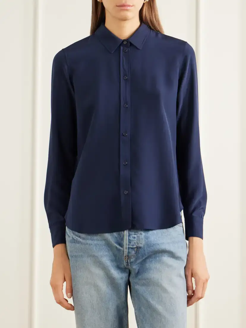 Nili Lotan Gaia Silk-crepe De Chine Shirt | Thumbnail 3 Nili Lotan Gaia Silk-crepe De Chine Shirt | Thumbnail 3