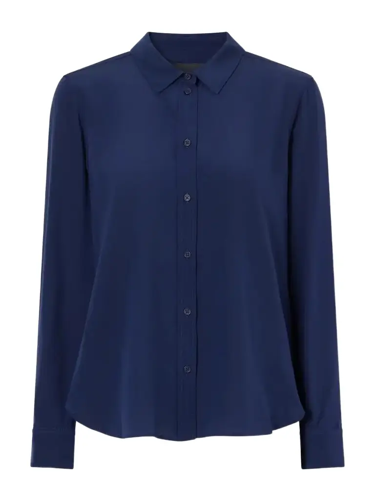 Nili Lotan Gaia Silk-crepe De Chine Shirt