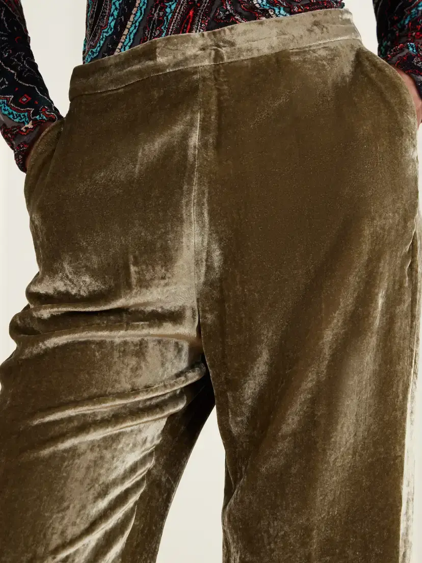 Etro Velvet Straight-leg Pants | Thumbnail 4