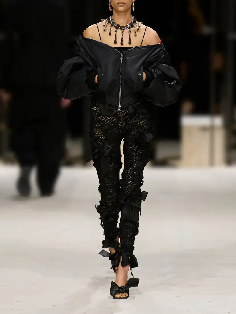 Givenchy Padded Off-the-shoulder Bomber Jacket | Thumbnail 5 Givenchy Padded Off-the-shoulder Bomber Jacket | Thumbnail 5