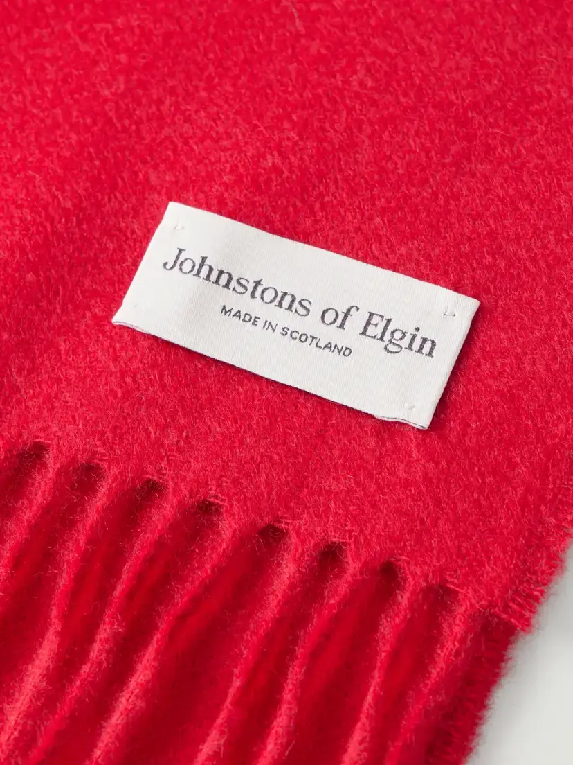 Johnstons of Elgin Fringed Cashmere Scarf | Thumbnail 4 Johnstons of Elgin Fringed Cashmere Scarf | Thumbnail 4