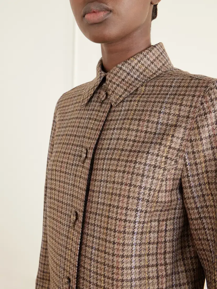 Gabriela Hearst Thereza Houndstooth Wool And Silk-blend Blazer | Thumbnail 4 Gabriela Hearst Thereza Houndstooth Wool And Silk-blend Blazer | Thumbnail 4
