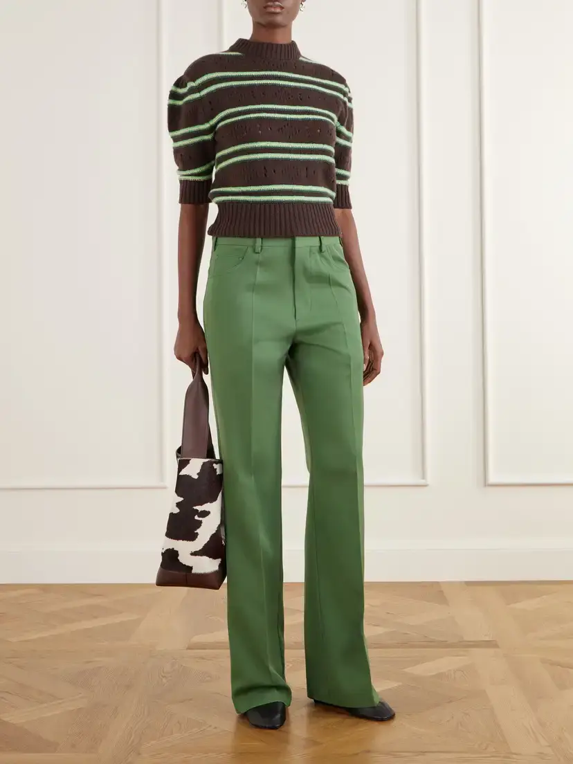 Marni Wool-gabardine Low-rise Straight-leg Pants | Thumbnail 2 Marni Wool-gabardine Low-rise Straight-leg Pants | Thumbnail 2