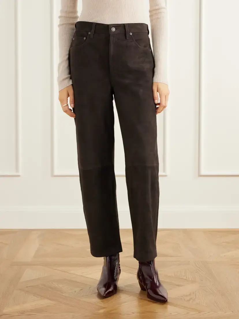 Citizens of Humanity Miro Paneled Suede Mid-rise Barrel-leg Pants | Thumbnail 3 Citizens of Humanity Miro Paneled Suede Mid-rise Barrel-leg Pants | Thumbnail 3