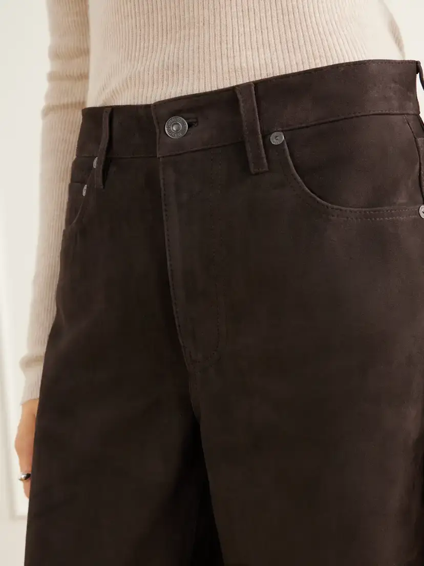 Citizens of Humanity Miro Paneled Suede Mid-rise Barrel-leg Pants | Thumbnail 5 Citizens of Humanity Miro Paneled Suede Mid-rise Barrel-leg Pants | Thumbnail 5