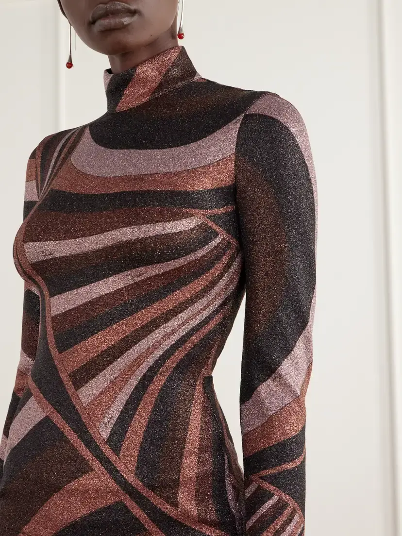 PUCCI Printed Stretch-jersey Turtleneck Top | Thumbnail 4