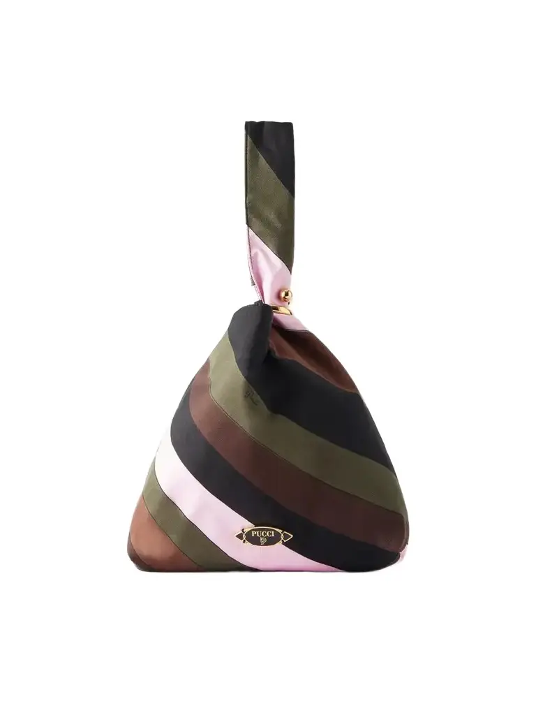 PUCCI Emilio Printed Silk-twill Clutch Bag