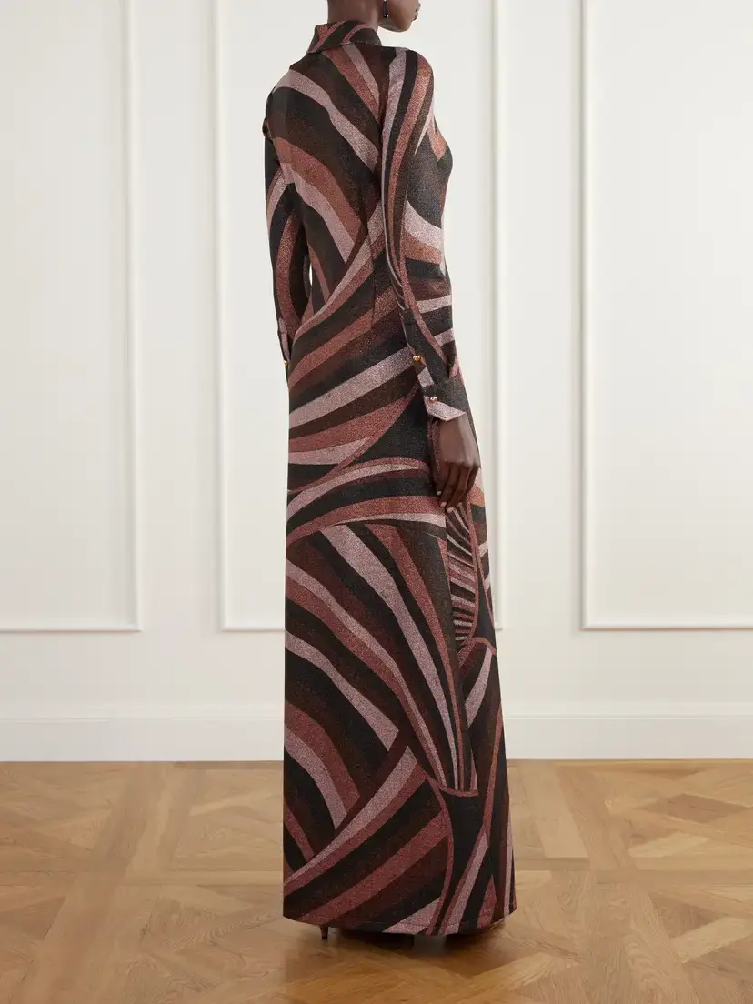 PUCCI Printed Knitted Maxi Dress | Thumbnail 3
