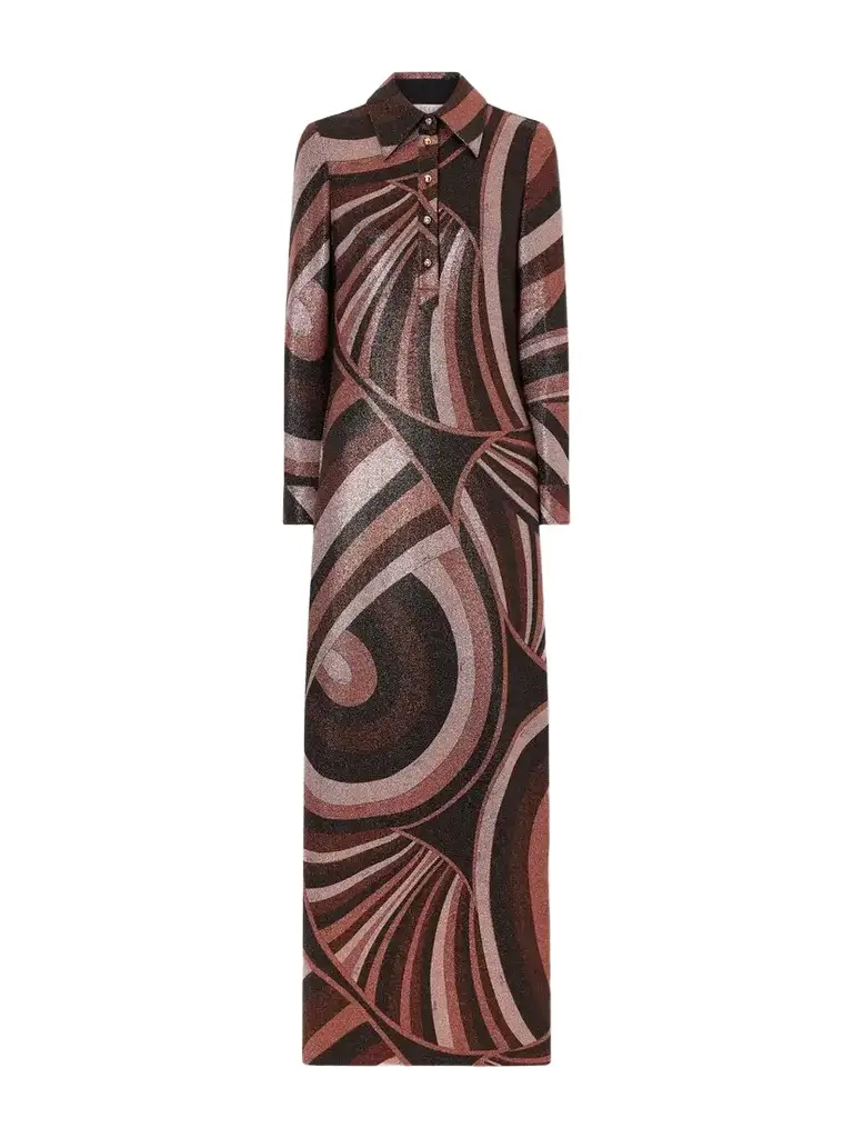 Printed Knitted Maxi Dress Printed Knitted Maxi Dress