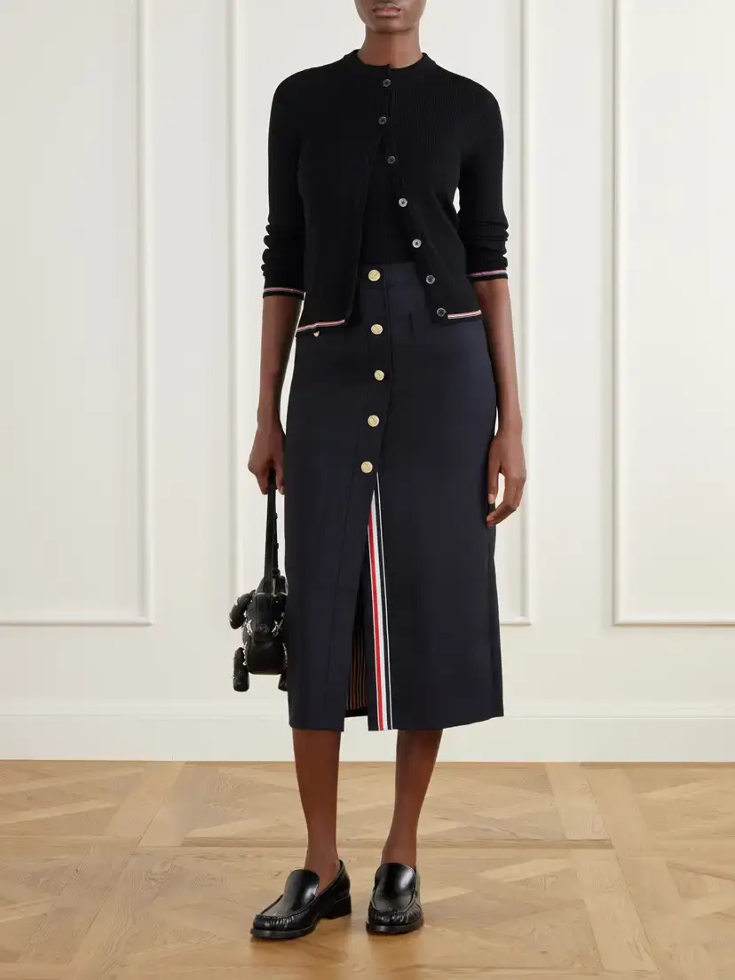 Thom Browne Cotton-blend Midi Skirt | Thumbnail 2 Thom Browne Cotton-blend Midi Skirt | Thumbnail 2