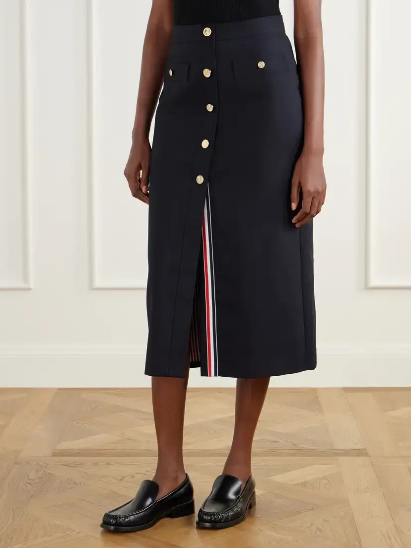 Thom Browne Cotton-blend Midi Skirt | Thumbnail 3 Thom Browne Cotton-blend Midi Skirt | Thumbnail 3
