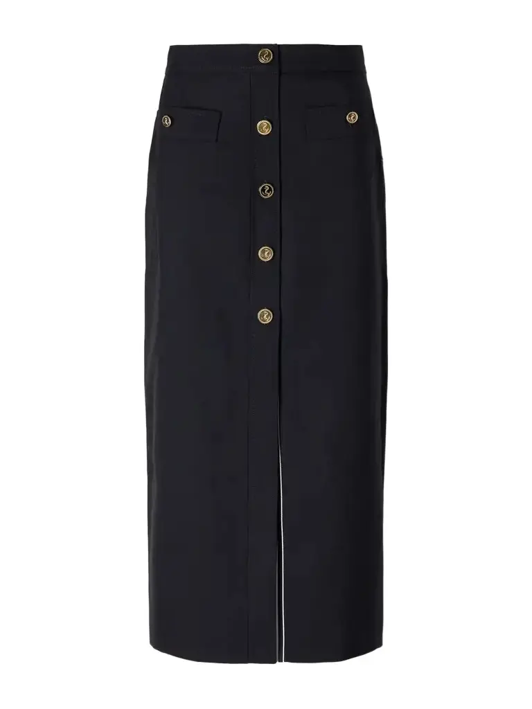 Thom Browne Cotton-blend Midi Skirt