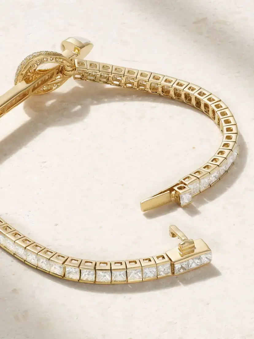Ananya Chakra 18-karat Gold, Diamond And Quartz Tennis Bracelet | Thumbnail 3 Ananya Chakra 18-karat Gold, Diamond And Quartz Tennis Bracelet | Thumbnail 3