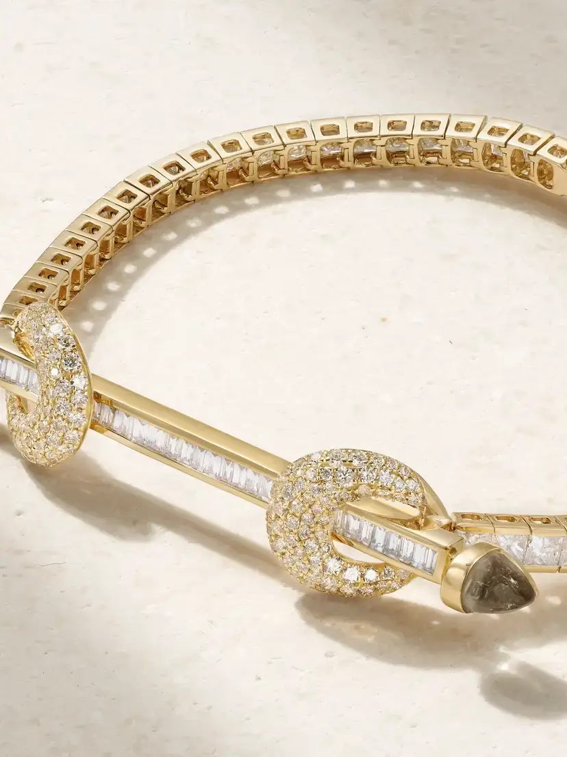 Ananya Chakra 18-karat Gold, Diamond And Quartz Tennis Bracelet | Thumbnail 4 Ananya Chakra 18-karat Gold, Diamond And Quartz Tennis Bracelet | Thumbnail 4