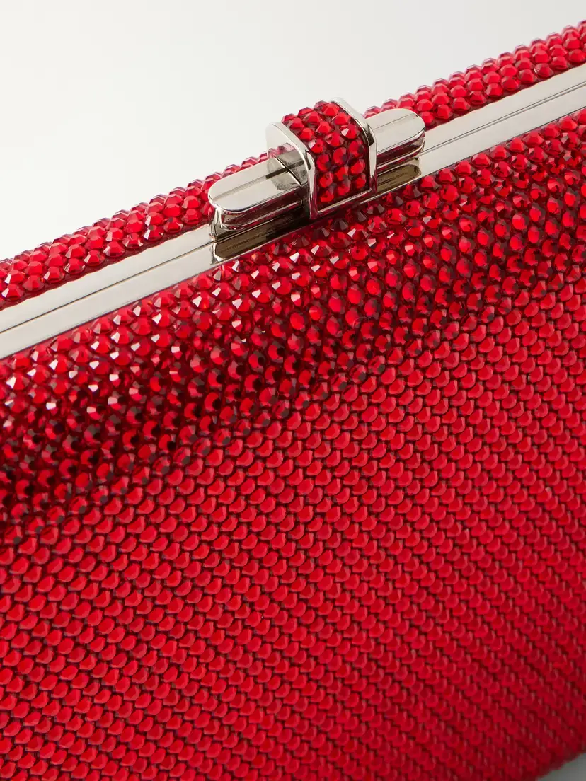 Judith Leiber Couture Slim Slide Crystal-embellished Silver-tone Clutch | Thumbnail 5 Judith Leiber Couture Slim Slide Crystal-embellished Silver-tone Clutch | Thumbnail 5