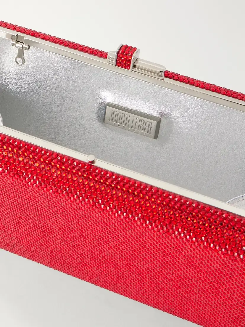 Judith Leiber Couture Slim Slide Crystal-embellished Silver-tone Clutch | Thumbnail 6 Judith Leiber Couture Slim Slide Crystal-embellished Silver-tone Clutch | Thumbnail 6