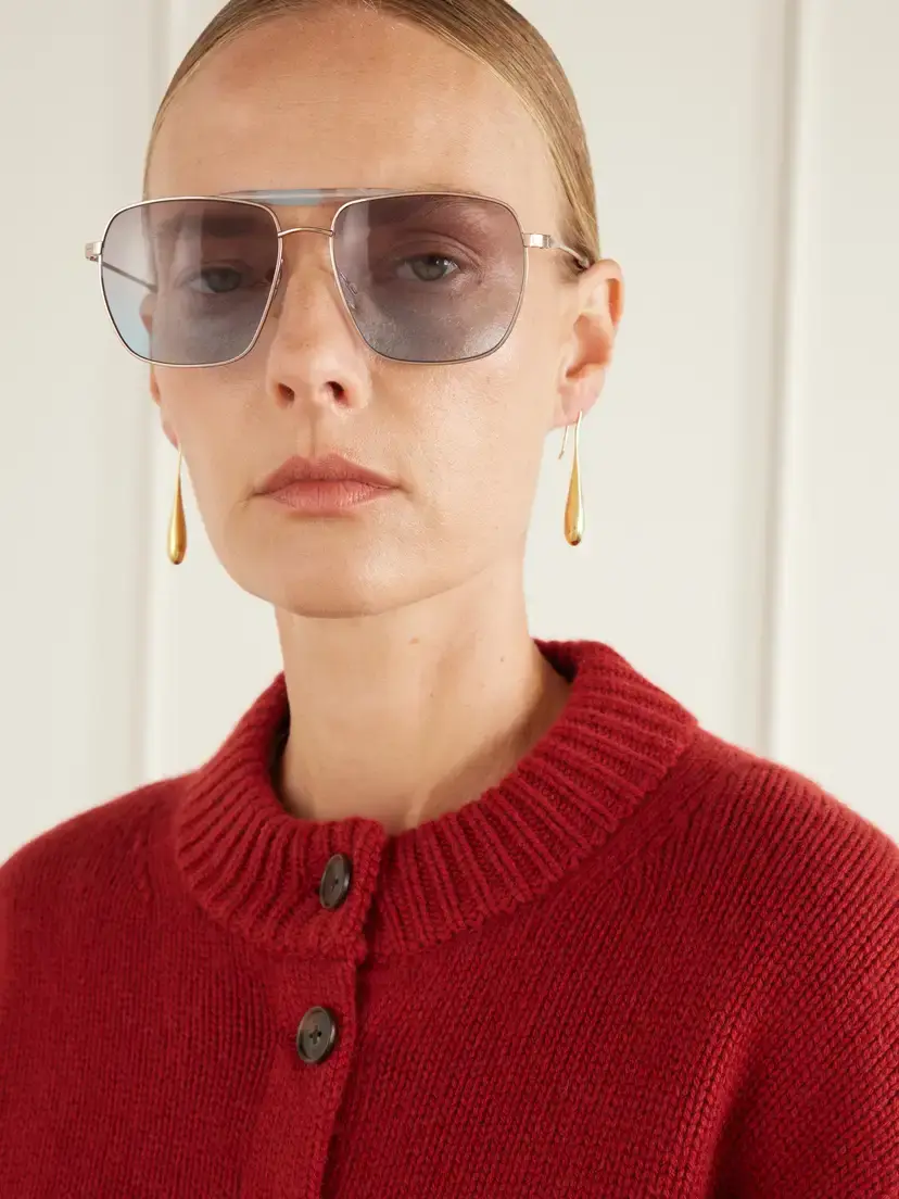 BARTON PERREIRA Bhanot Aviator-style Gold-tone Sunglasses | Thumbnail 2 BARTON PERREIRA Bhanot Aviator-style Gold-tone Sunglasses | Thumbnail 2