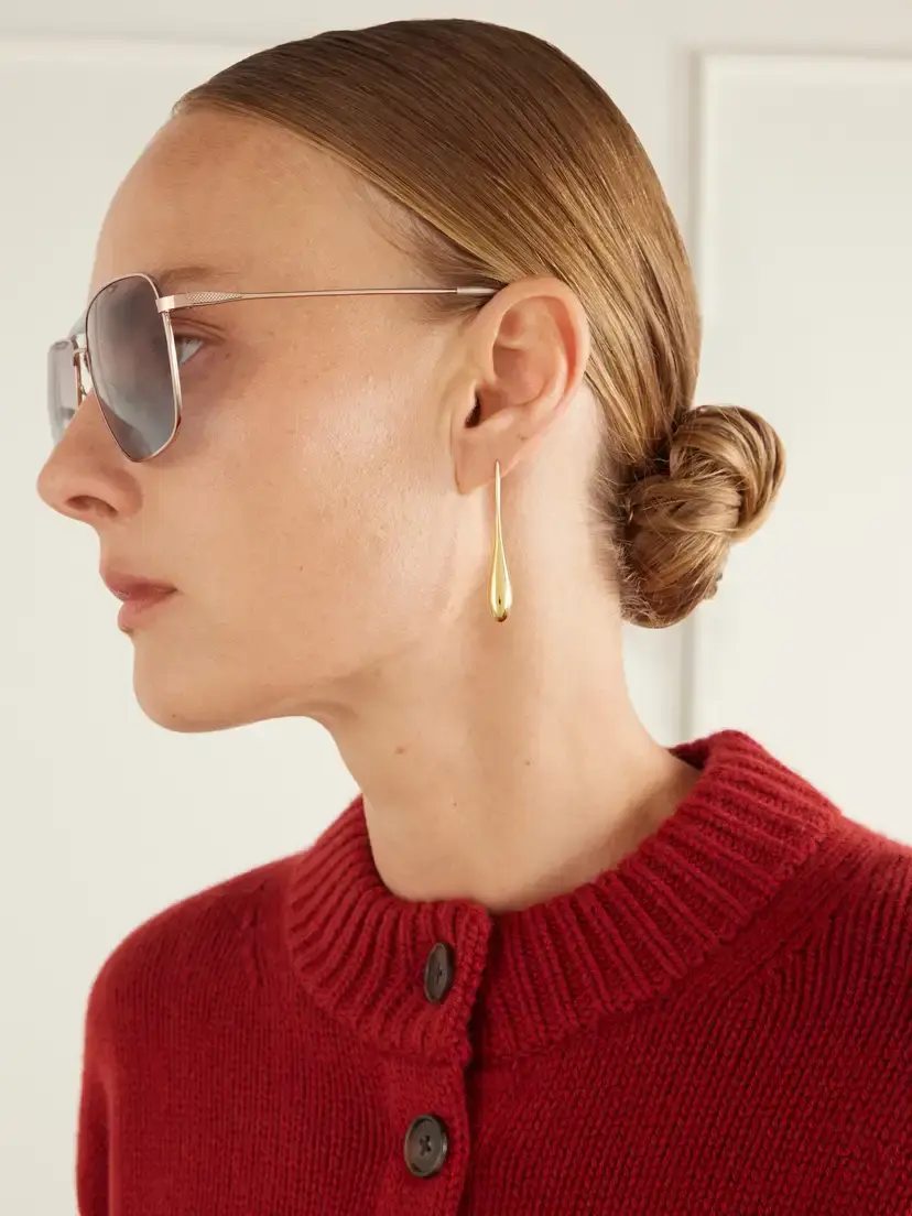 BARTON PERREIRA Bhanot Aviator-style Gold-tone Sunglasses | Thumbnail 4 BARTON PERREIRA Bhanot Aviator-style Gold-tone Sunglasses | Thumbnail 4