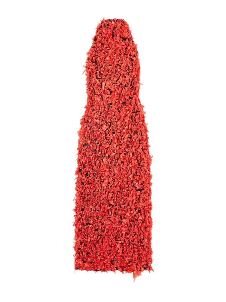Tove Grettel Open-back Fil-coupé Halterneck Midi Dress