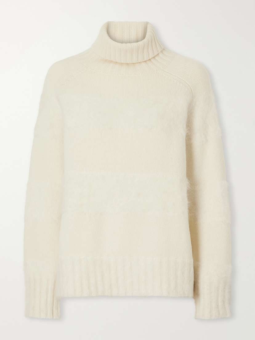 Joseph Mila Brushed Knitted Turtleneck Sweater